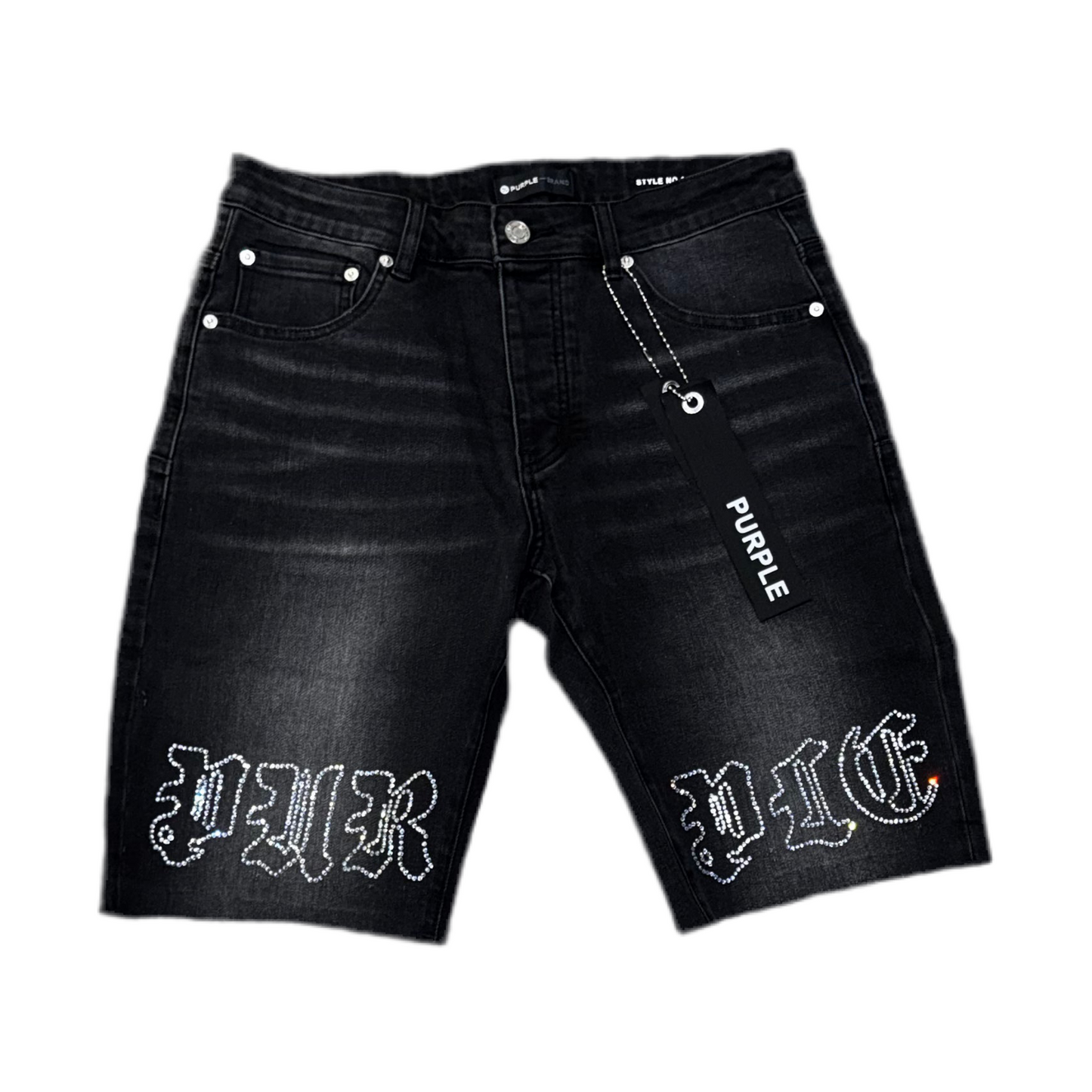 Purple jeans short 18