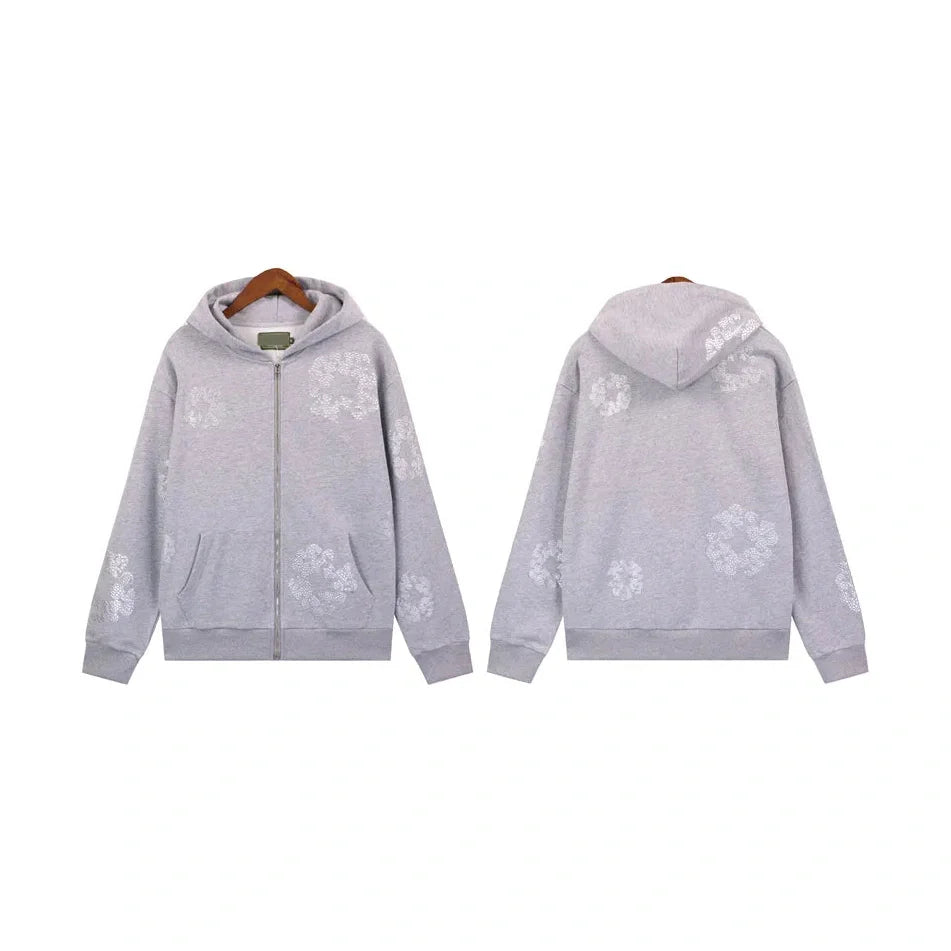Denim Tears Grey Zip-Up