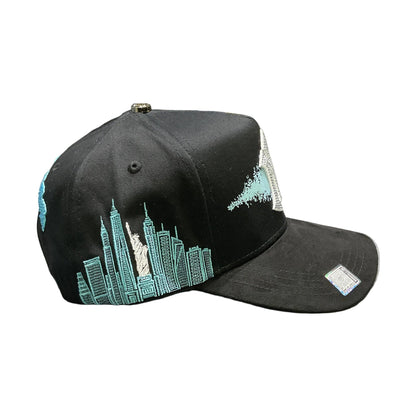 Luxury Hats NY Blue Diamonds