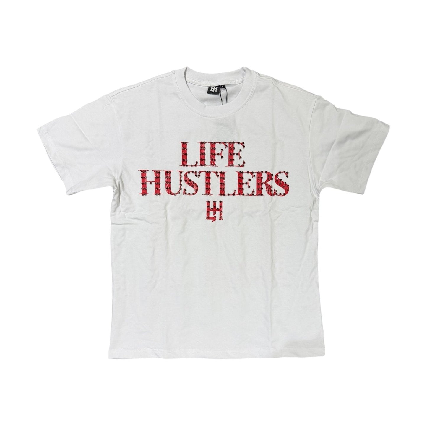 Life Hustlers “BASIC TEE ” White and Red