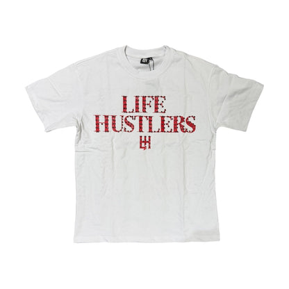 Life Hustlers “BASIC TEE ” White and Red