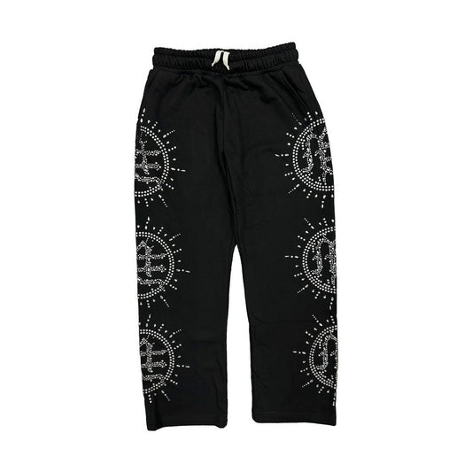 ‘Eclipse’ Black Rhinestone Sweats
