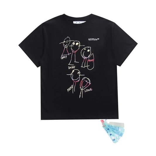 OFF WHITE FAMILY TEE black