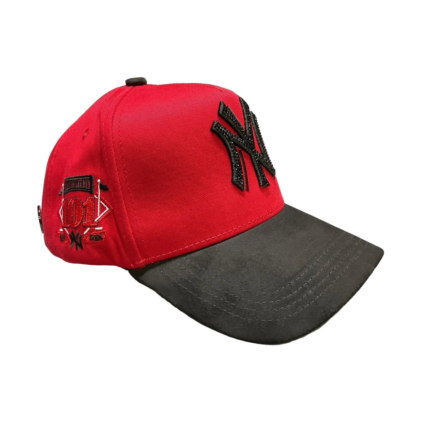 Luxury Hats NY Red Black