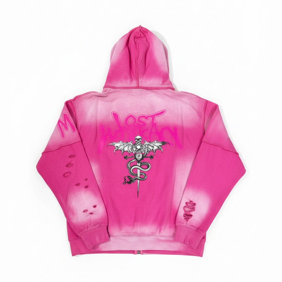 LOST Intricacy PINK ZIP UP