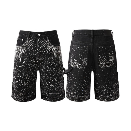 Purple jeans short Bling 11