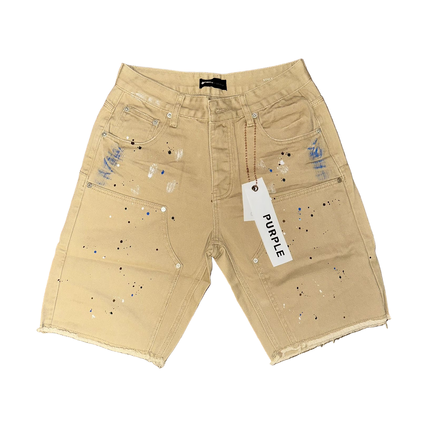 Purple jeans short 17