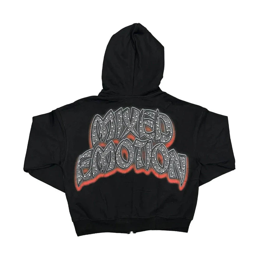 Mixed ‘Last Dance’ Rhinestone Hoodie