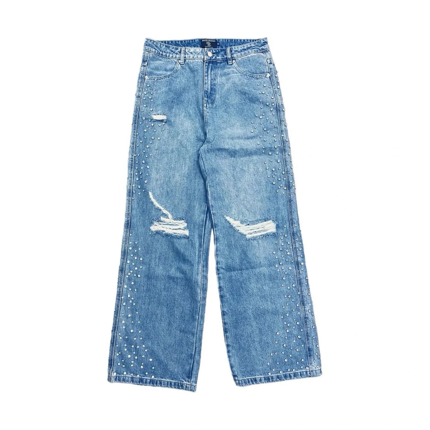 Mixed Emotion "Blue Stone" Baggy Jeans
