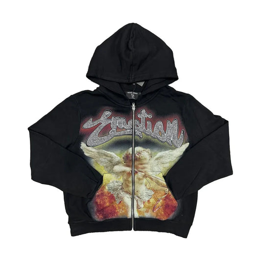 Black “Rhinestone” Hoodie
