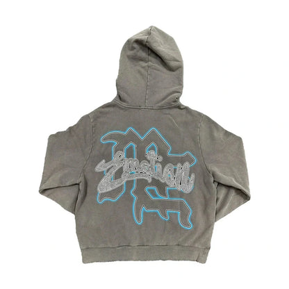 Grey “Rhinestone” Hoodie
