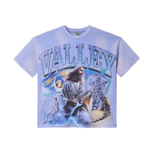 VALE FOREVER HOLY METAL BLING TEE BLUE