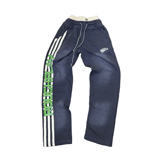 Rough play Gray Double Sweatpants Bling