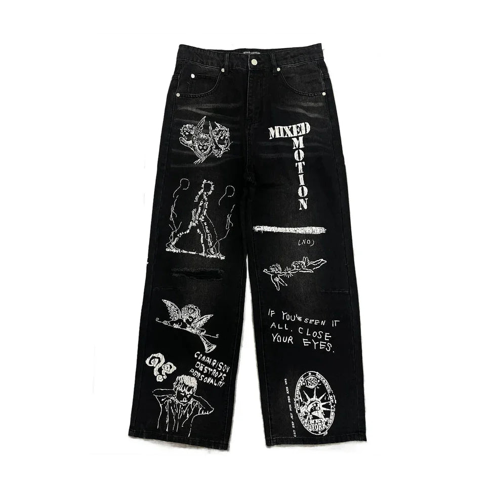 Mixed Emotions Jean ‘Canvas’
