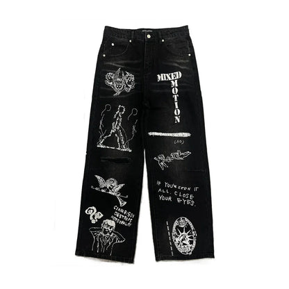 Mixed Emotions Jean ‘Canvas’
