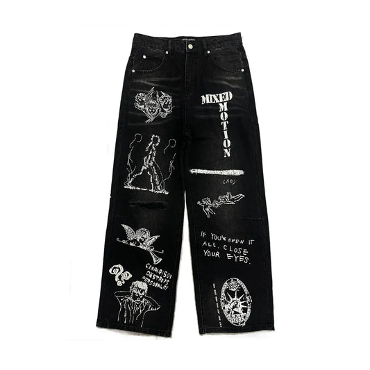 Mixed Emotions Jean ‘Canvas’