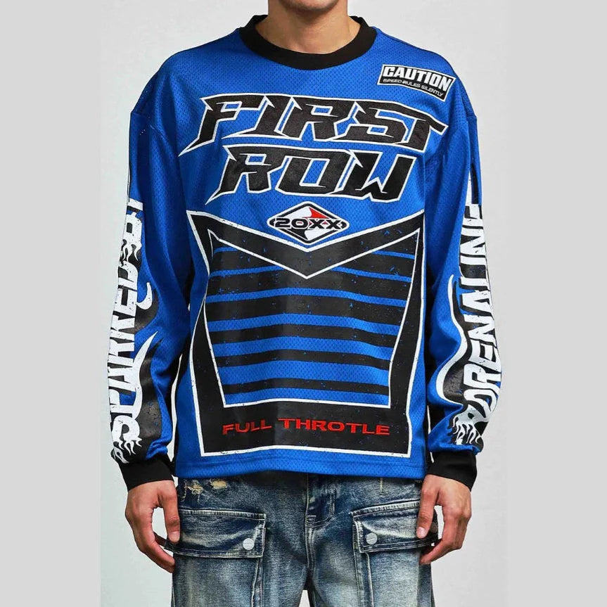 First Row Sparked Adrenaline Sport Jersey Blue
