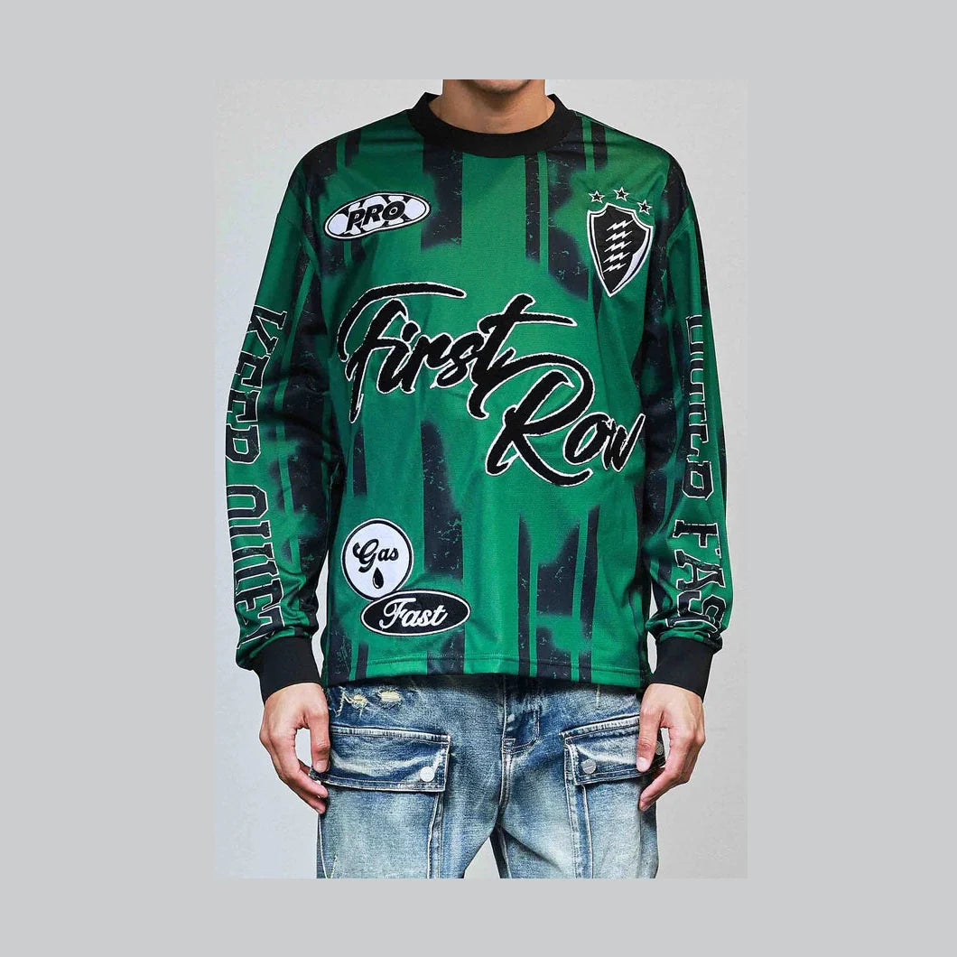First Row Sparked Adrenaline Sport Jersey Green