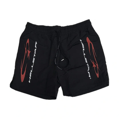 Hellstar Shorts Logo | Black / Red